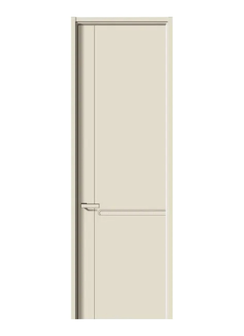 Warm White Line Door