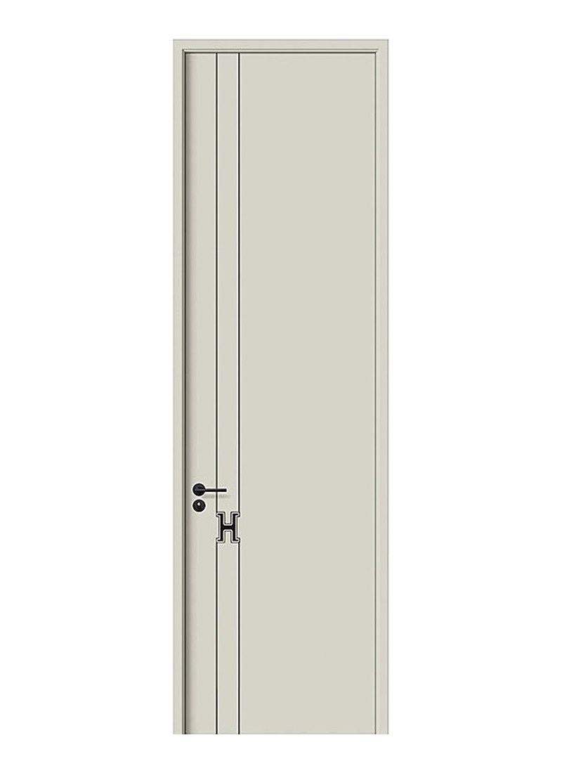 Light Beige Twin Line Door